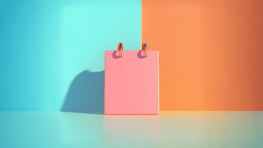 Minimalist Note Card Composition